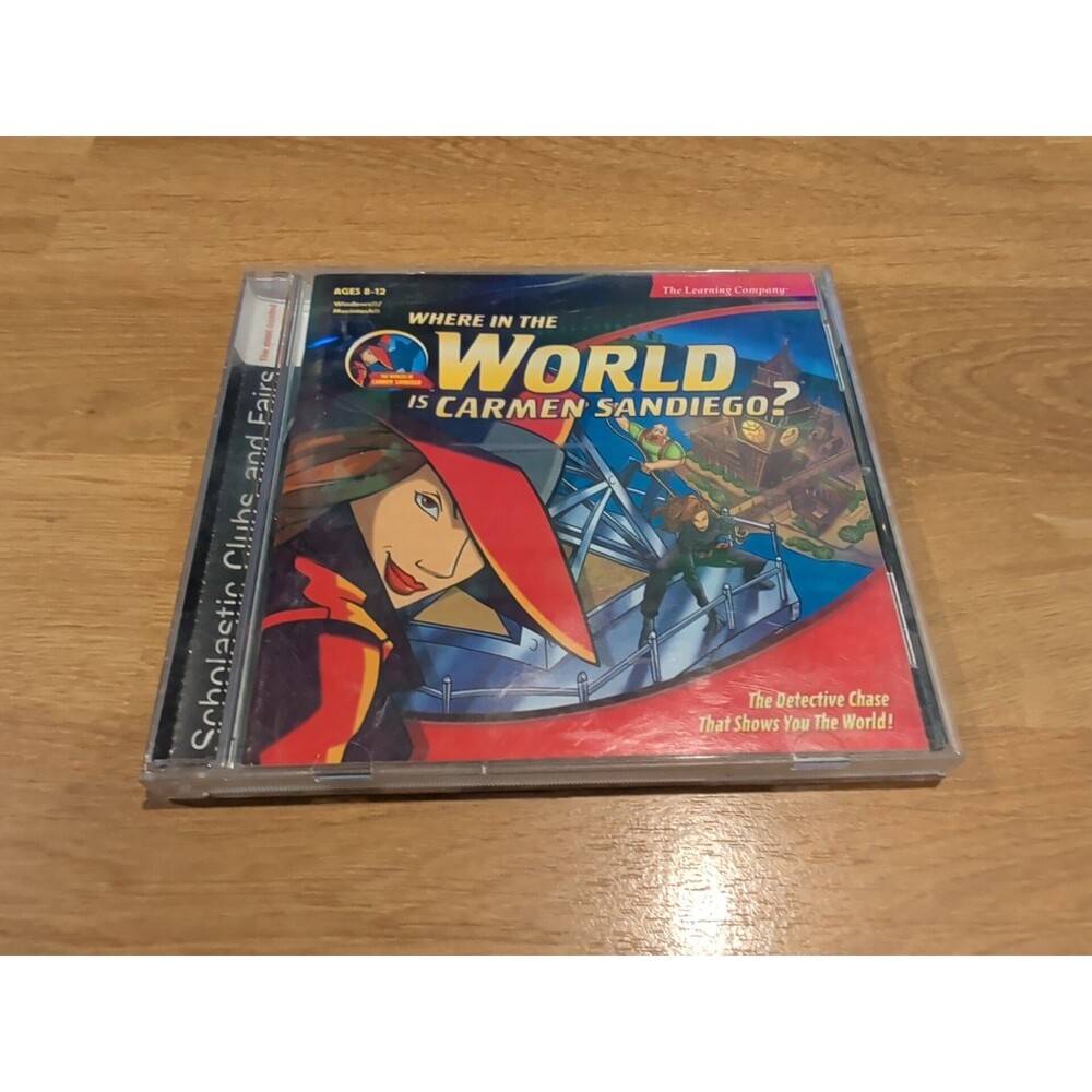 Where in the World is Carmen Sandiego? PC CD-ROM The Learning Company Ages 8-12